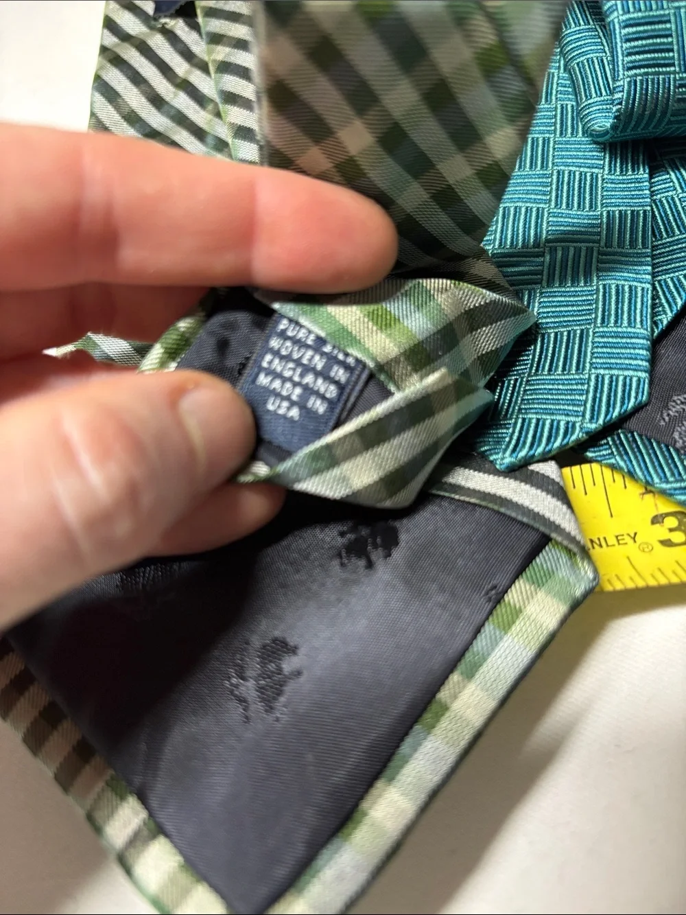 Brooks Brothers Makers Lot of 2 Green Silk Ties
